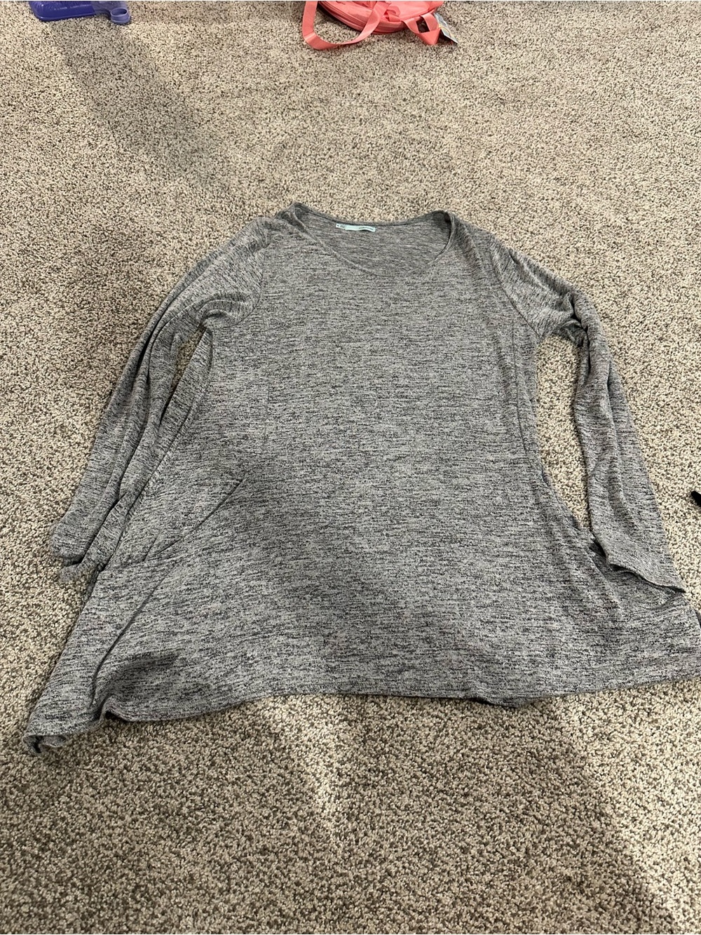 Maurices Heather Gray Scoop Neck Swing Sweater